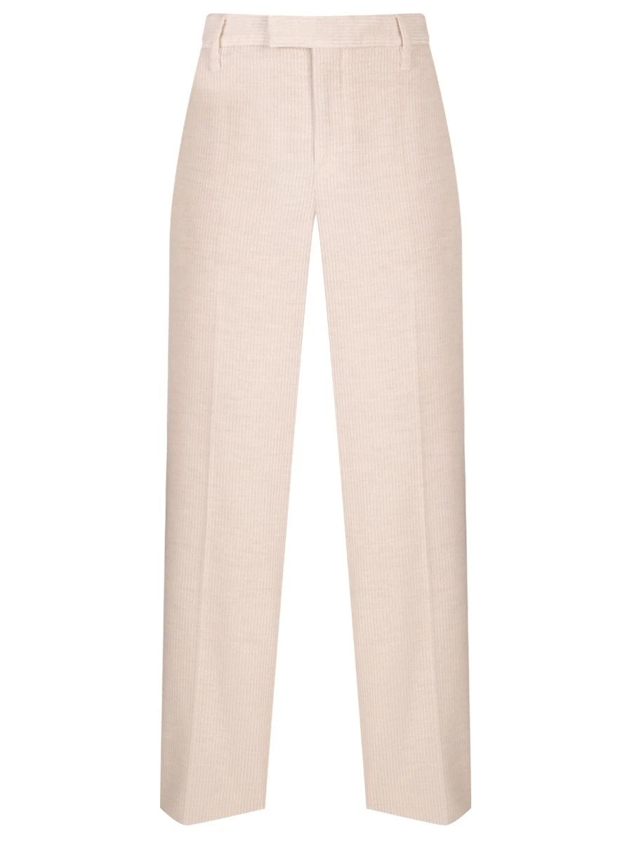 Brunello Cucinelli Beige Viscose Casual Pants