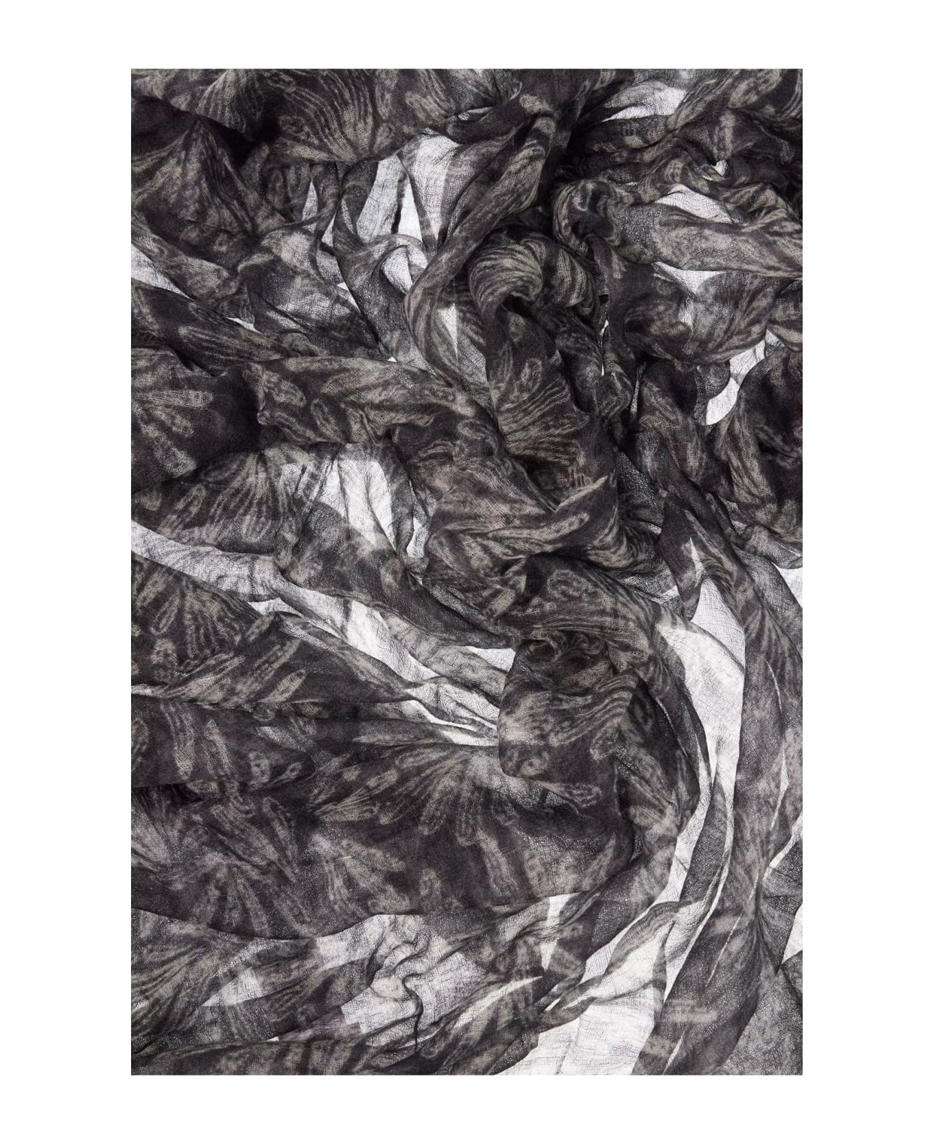 Brunello Cucinelli Gray Cashmere Scarf