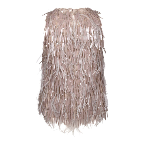 Brunello Cucinelli Beige Silk Cocktail Dress