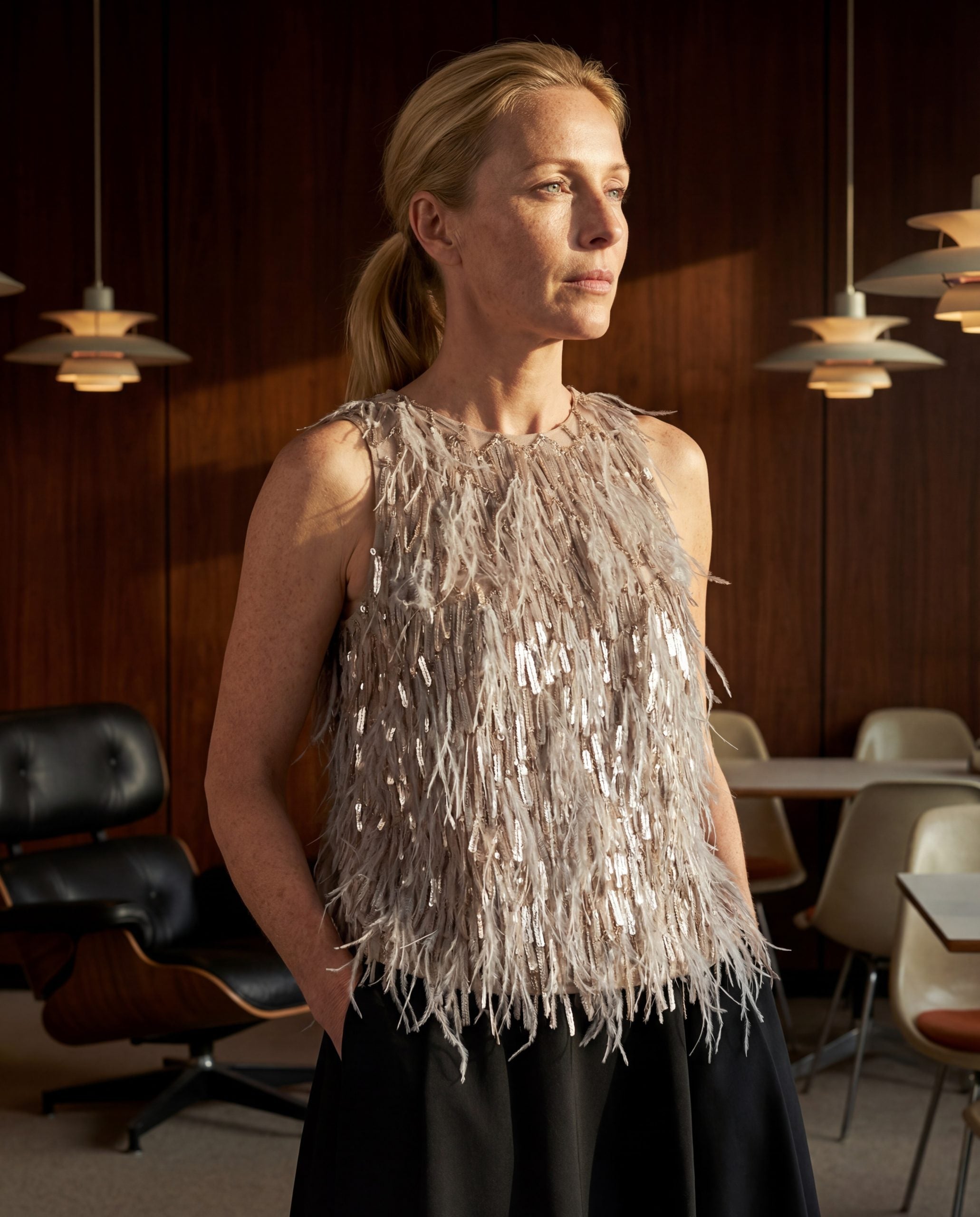 Brunello Cucinelli Beige Silk Cocktail Dress