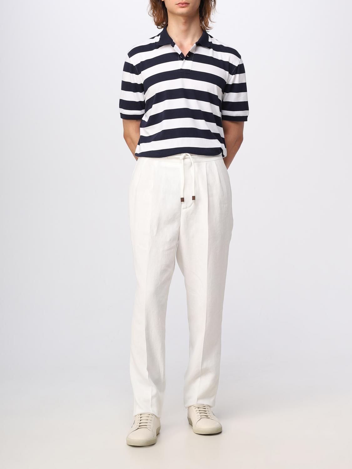 Brunello Cucinelli Beige Linen Casual Pants