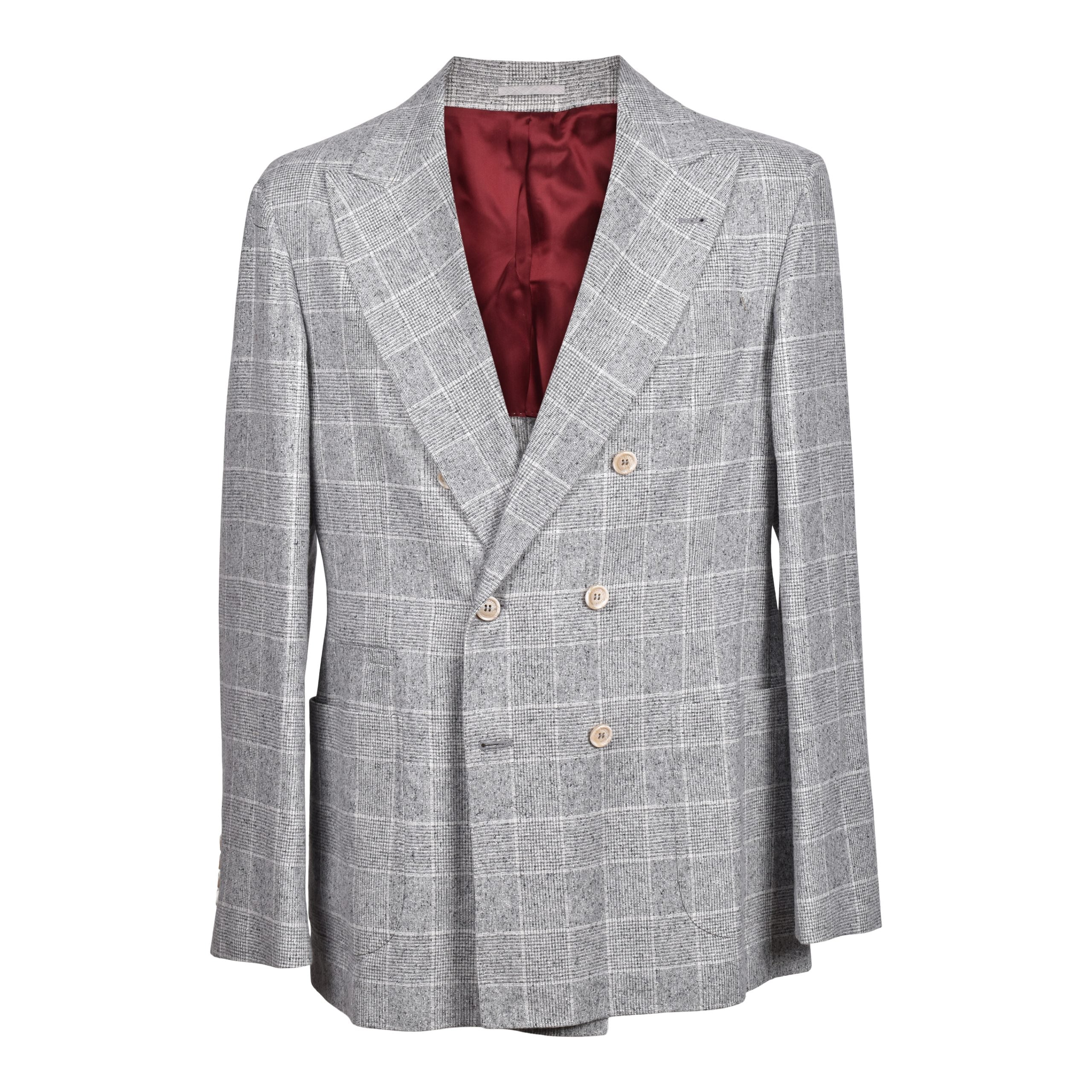 Brunello Cucinelli Gray Silk Blazer