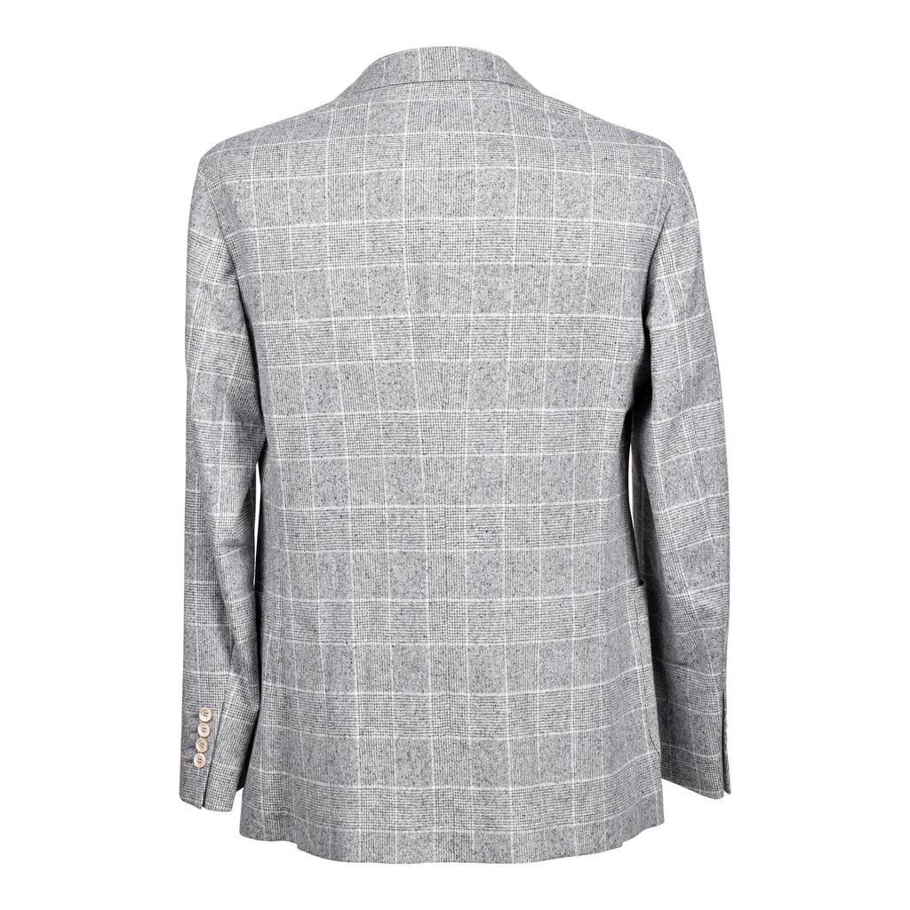 Brunello Cucinelli Gray Silk Blazer
