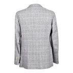 Brunello Cucinelli Gray Silk Blazer
