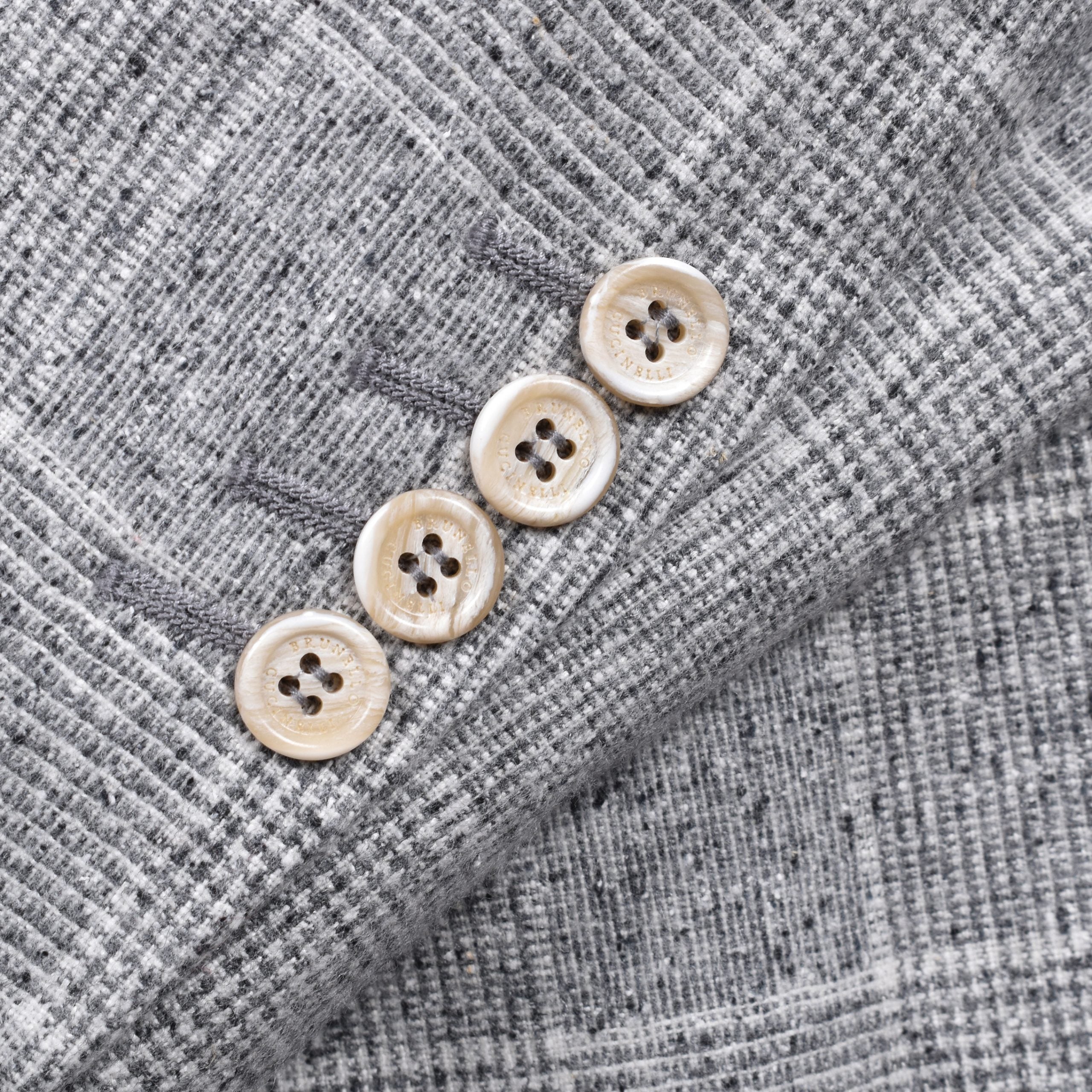 Brunello Cucinelli Gray Silk Blazer