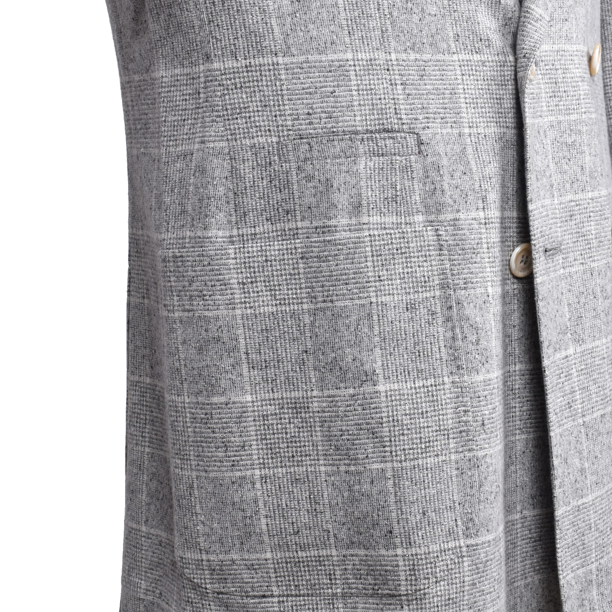 Brunello Cucinelli Gray Silk Blazer
