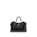 Dolce & Gabbana Black Calf Leather Bos Taurus Handbag