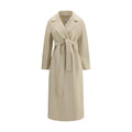 'S Max Mara Beige Fleece Wool Coat