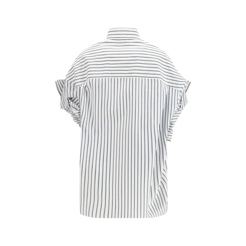 Balenciaga White Cotton Shortsleeve Shirt