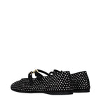 Prada Black Leather Ballet Flats