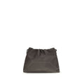 Brunello Cucinelli Brown Calf Leather Bos Taurus Shoulder Bag