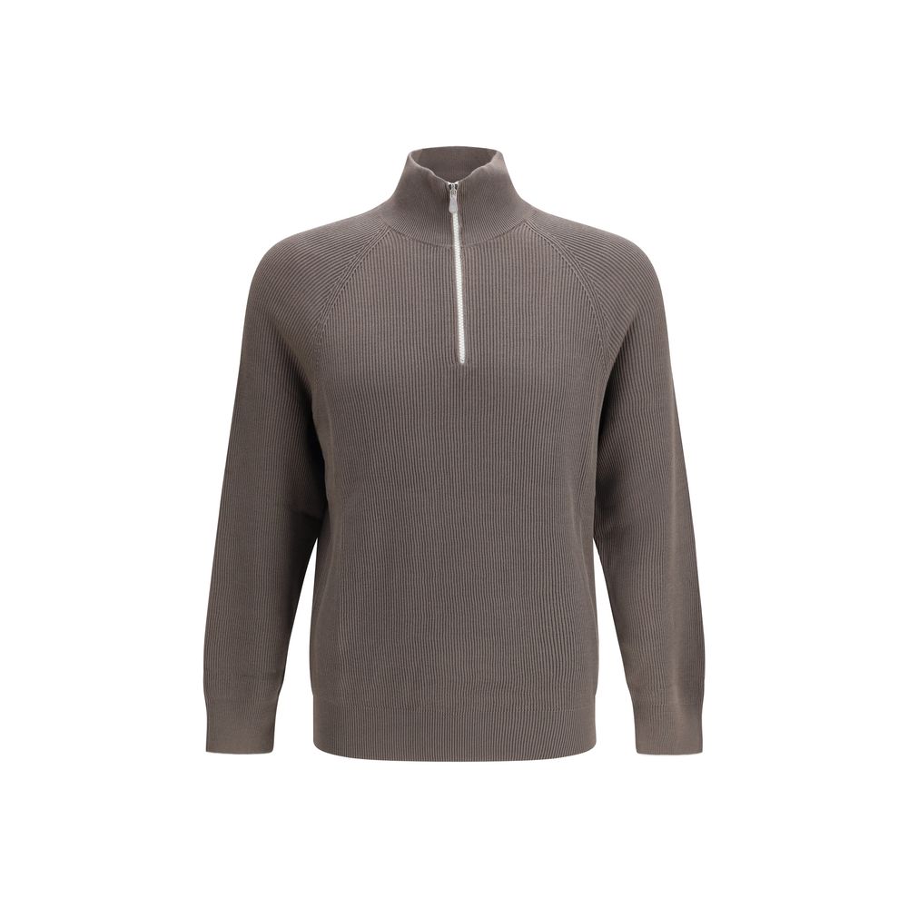 Brunello Cucinelli Brown Cotton Sweatshirt