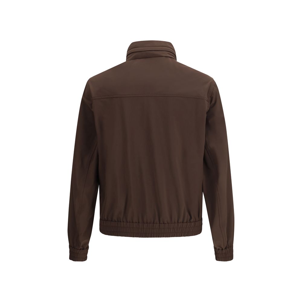 Brunello Cucinelli Brown Polyamide Full-Length Jacket