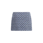 Gucci Blue Cotton Mini Skirt