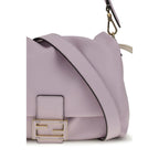 Fendi Purple Calf Leather Bos Taurus Shoulder Bag
