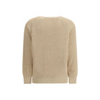 Saint Laurent Beige Cotton Sweatshirt