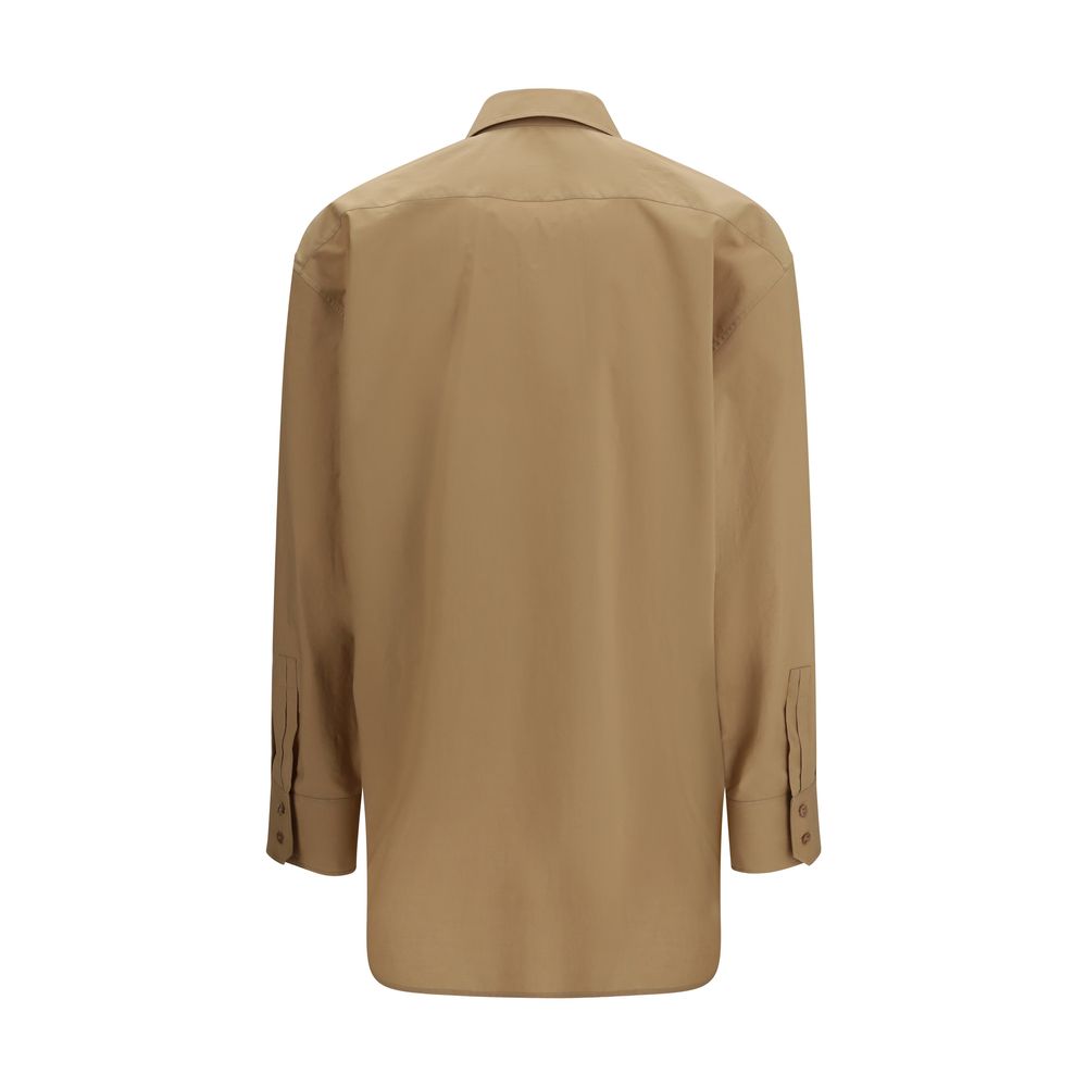 Saint Laurent Beige Cotton Dress Shirt