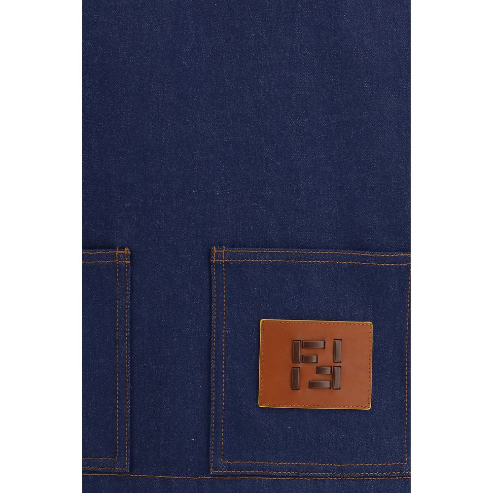 Fendi Blue Cotton Denim Jacket