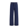 Fendi Blue Cotton Straight-Leg Jeans