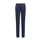 Chloé Blue Cotton Slim Fit Jeans