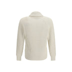 Brunello Cucinelli Beige Cotton Cardigan