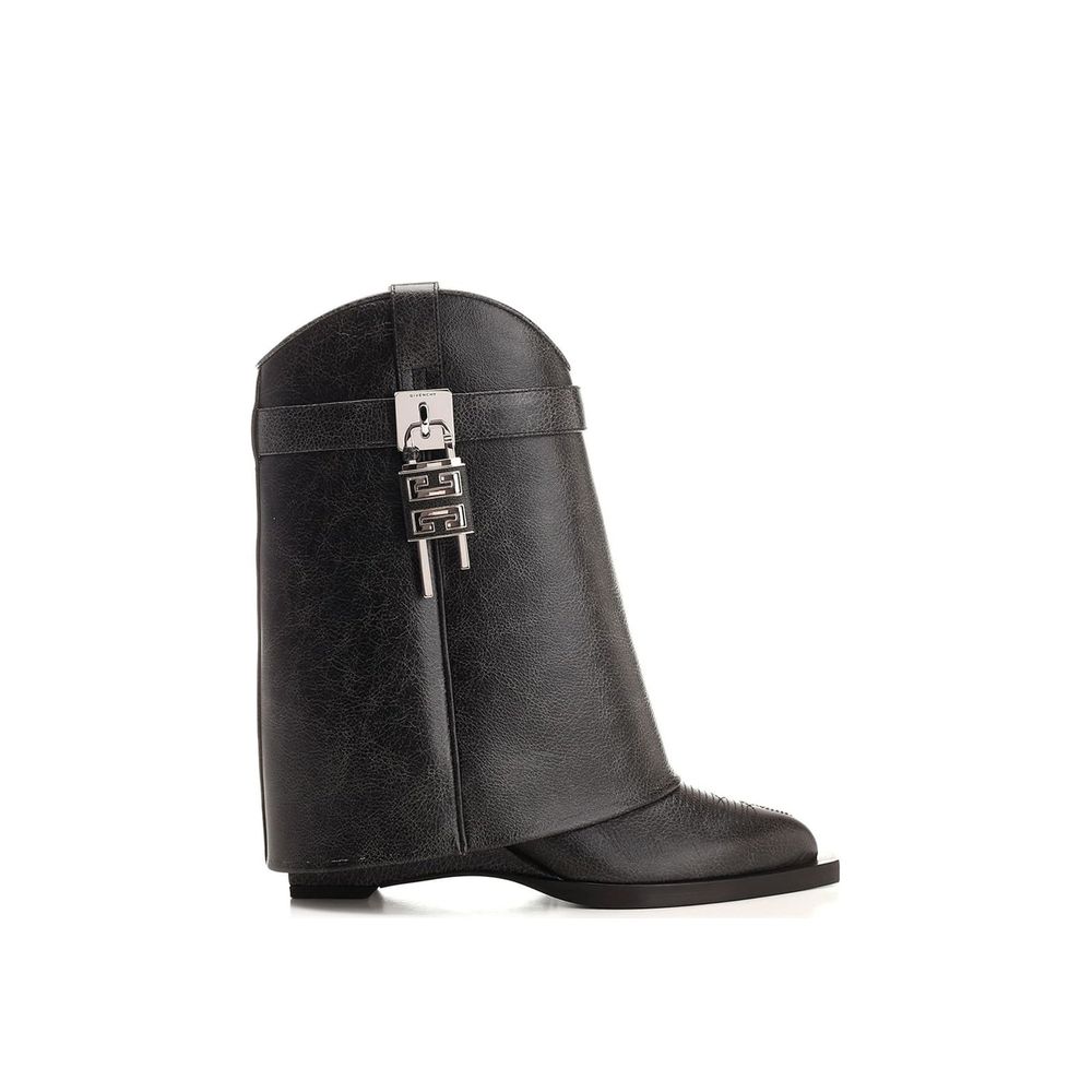 Givenchy Black Leather Ankle Boots