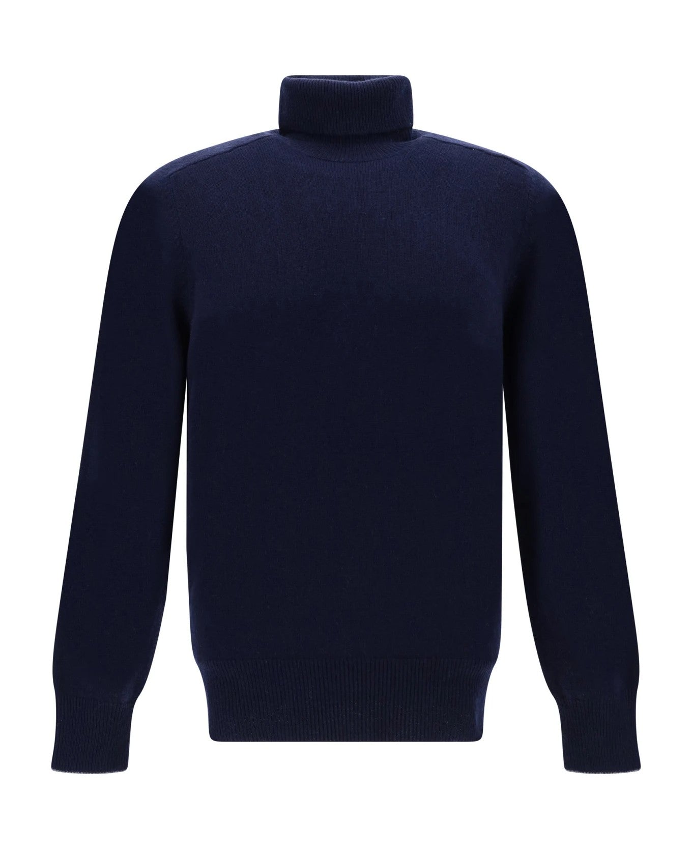 Brunello Cucinelli Blue Cashmere Turtleneck