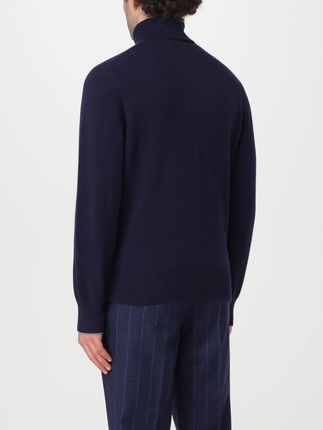 Brunello Cucinelli Blue Cashmere Turtleneck