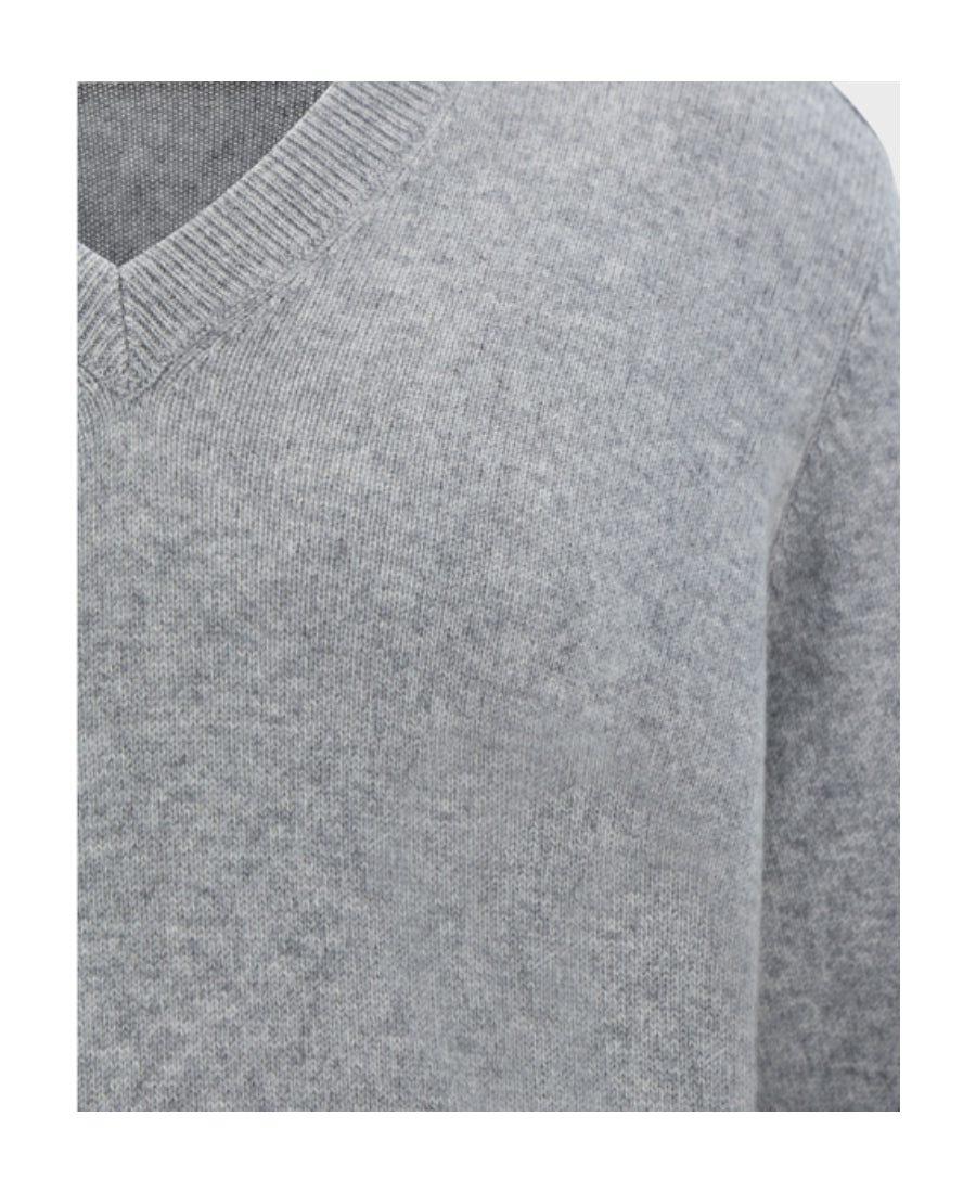 Brunello Cucinelli Gray Cashmere Sweatshirt