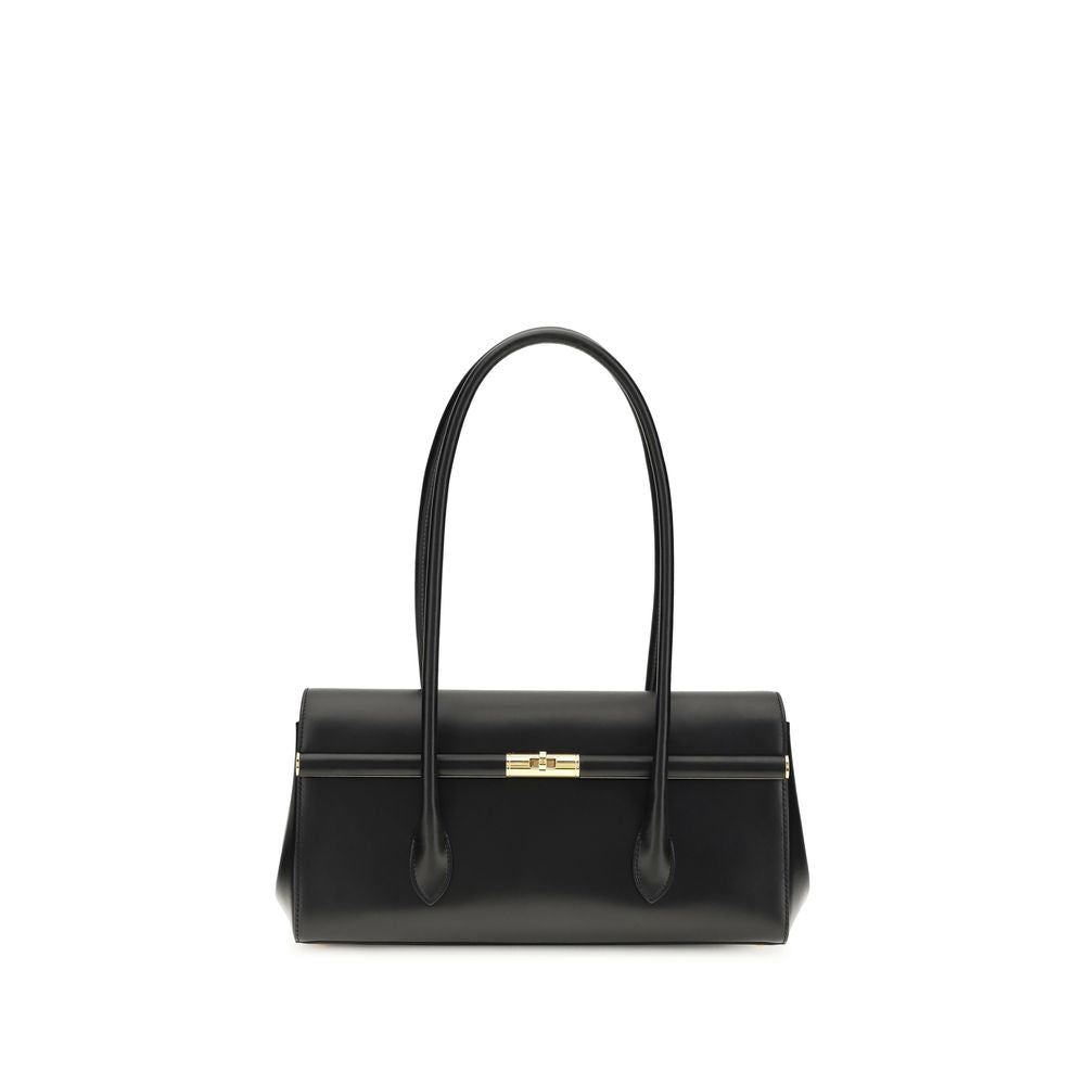 Dolce & Gabbana Black Calf Leather Bos Taurus Shoulder Bag