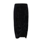 Valentino Black Viscose Long Skirt