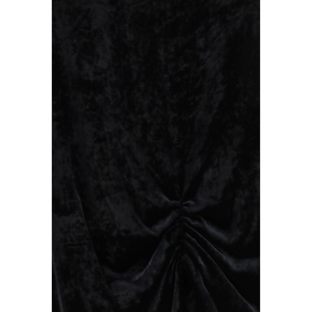 Valentino Black Viscose Long Skirt