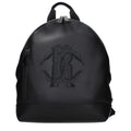 Roberto Cavalli Black Leather Backpack