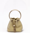 Jimmy Choo Yellow Bon Bon Micro Crystals Bucket
