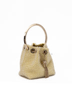Jimmy Choo Yellow Bon Bon Micro Crystals Bucket