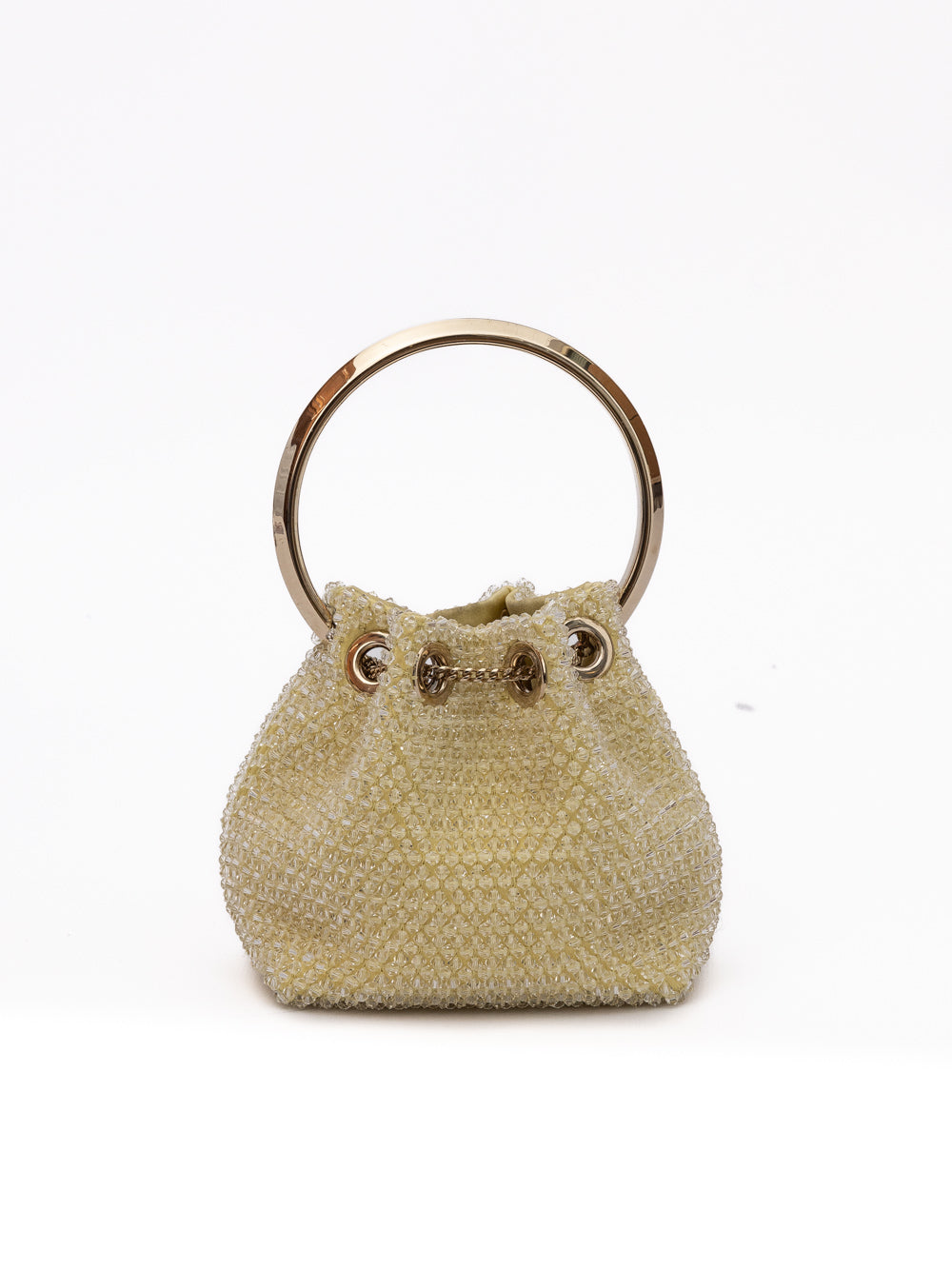 Jimmy Choo Yellow Bon Bon Micro Crystals Bucket