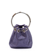 Jimmy Choo Purple Bon Bon Micro Crystals Bucket