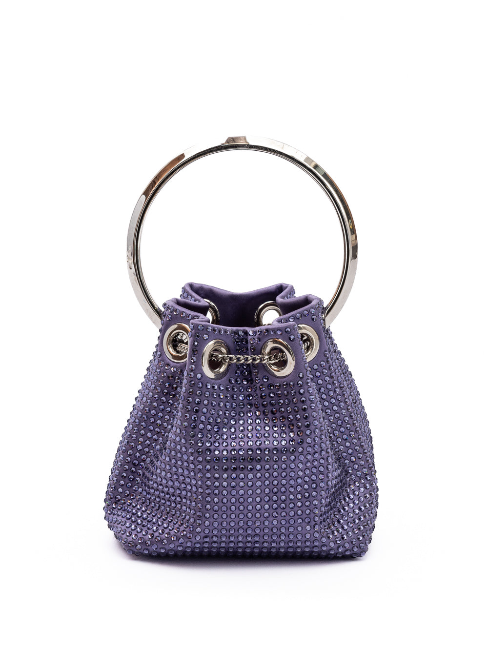 Jimmy Choo Purple Bon Bon Micro Crystals Bucket