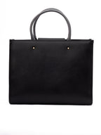 Jimmy Choo Black Avenue S Tote Leather Handbag