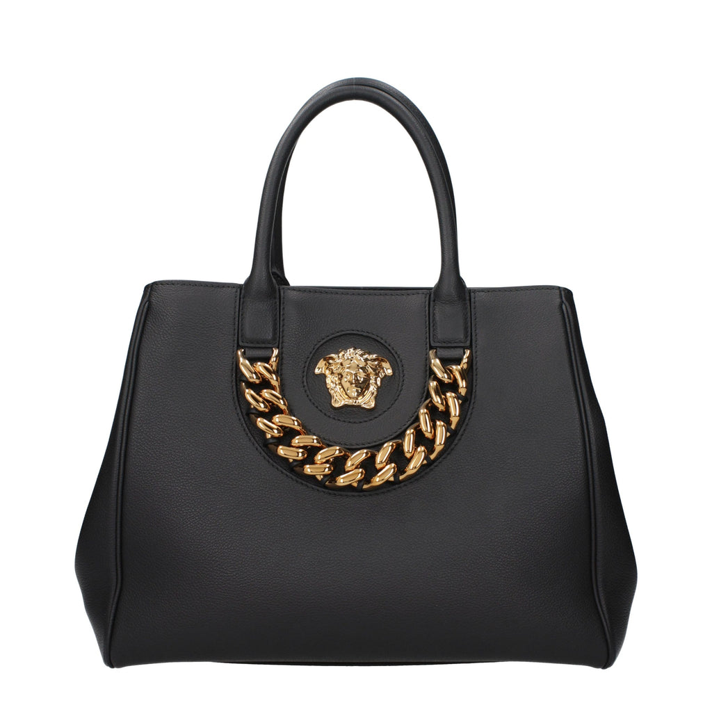 Versace Black Leather Handbag