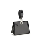 Ferragamo Black Calf Leather Bos Taurus Clutch Bag