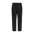 Giorgio Armani Black Viscose Casual Pants