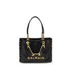 Balmain Black Calf Leather Bos Taurus Shoulder Bag
