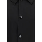 Giorgio Armani Black Viscose Dress Shirt