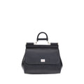 Dolce & Gabbana Black Calf Leather Bos Taurus Shoulder Bag