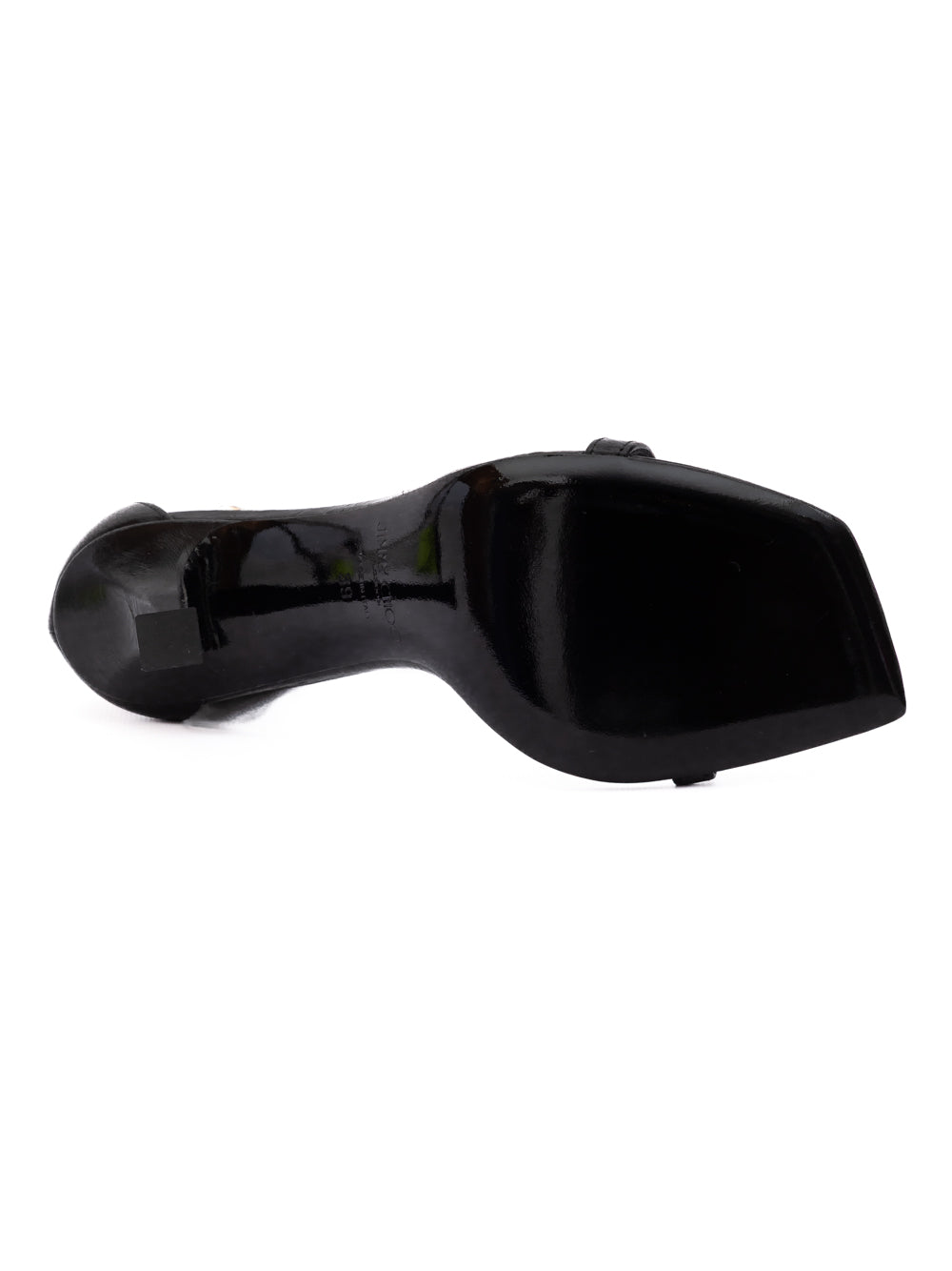 Jimmy Choo Black Leather Verity 100 Sandals