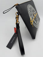 Versace VERSACE LA MEDUSA Signature Leather Clutch