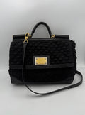 Dolce & Gabbana DOLCE & GABBANA Sicily Python and Macramé Handbag