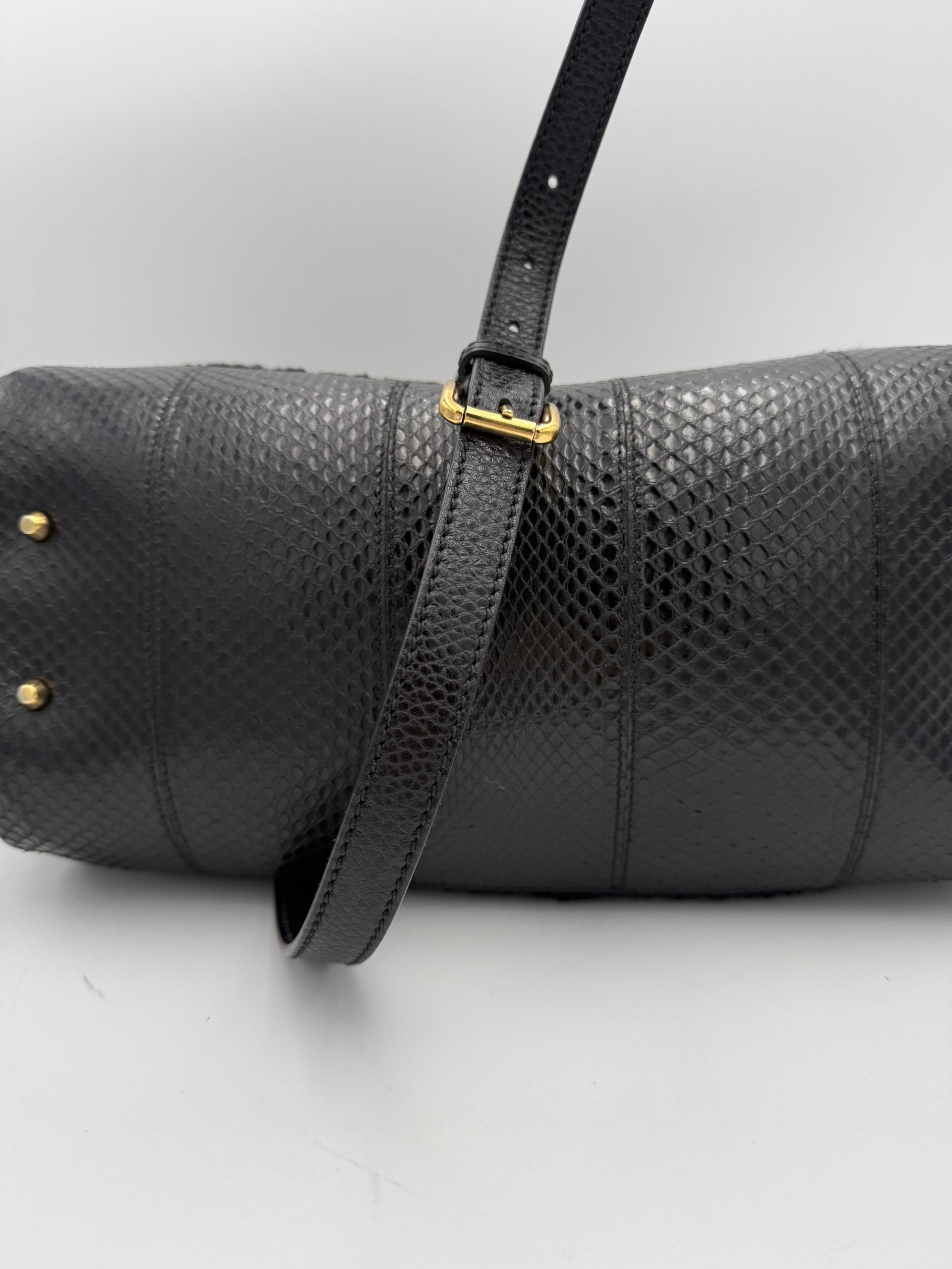 Dolce & Gabbana DOLCE & GABBANA Sicily Python and Macramé Handbag