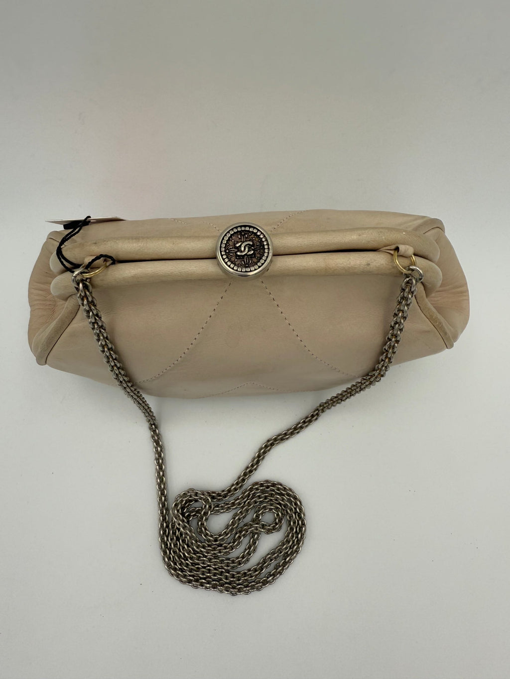 Chanel CHANEL Pochette with Hidden Chain Handbag